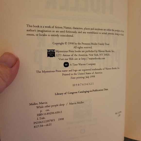 While Other People Sleep by Marcia Muller - Picture 4 of 4